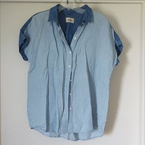 Marine Layer two-tone chambray button down